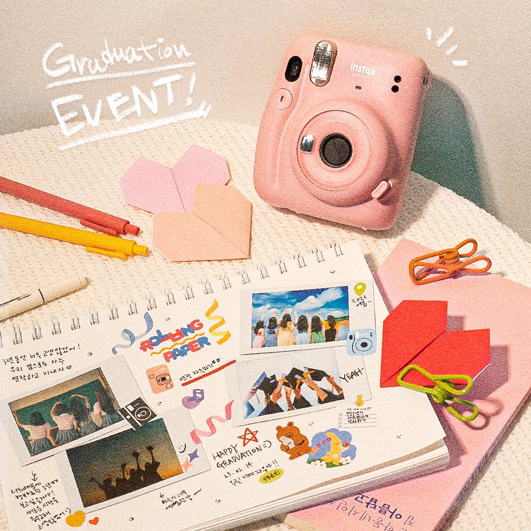 instax_korea's tweet photo. #EVENT 졸업을 축하합니다 🎓🎉

혹시 졸업 앞두고 계신 분 있나요?📢
중-고등학교? 대학교? 회사..?
어디든 언제든 상관 없어요!

졸업 후 하고 싶은 일들과
가장 갖고 싶은 인스탁스 제품을
인용 RT로 남겨 주면 추첨을 통해 
인스탁스가 선물할게요 🎁 https://t.co/PHwm0itZGR