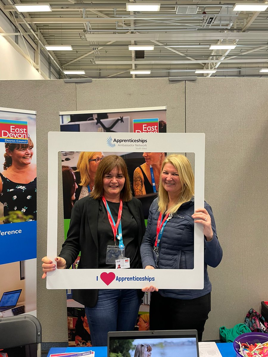 SouthWestAAN's tweet photo. The Exeter College Apprenticeship Expo 💥

Another successful event talking all things #apprenticeships with students, parents and employers! 

Great to get photos with some of our employer ambassadors. #NAW2023 #SkillsForLife https://t.co/tcN45sx2pE