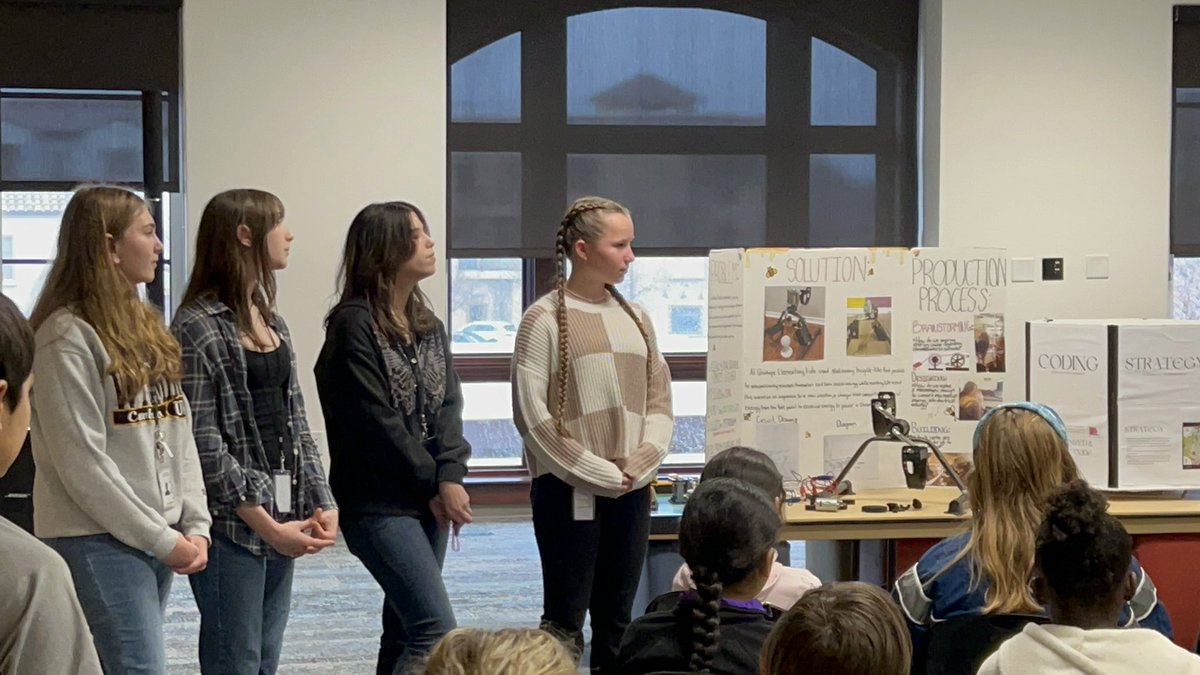FLL Robotics Teams: Our @CTMSWolfWay USBees Team got an amazing opportunity this week to present their @firstlegoleague Innovation Project in front of @ColleyvilleLib’s program for STEAM homeschool students. Ss really enjoyed answering all the great ?’s. It was a super experience