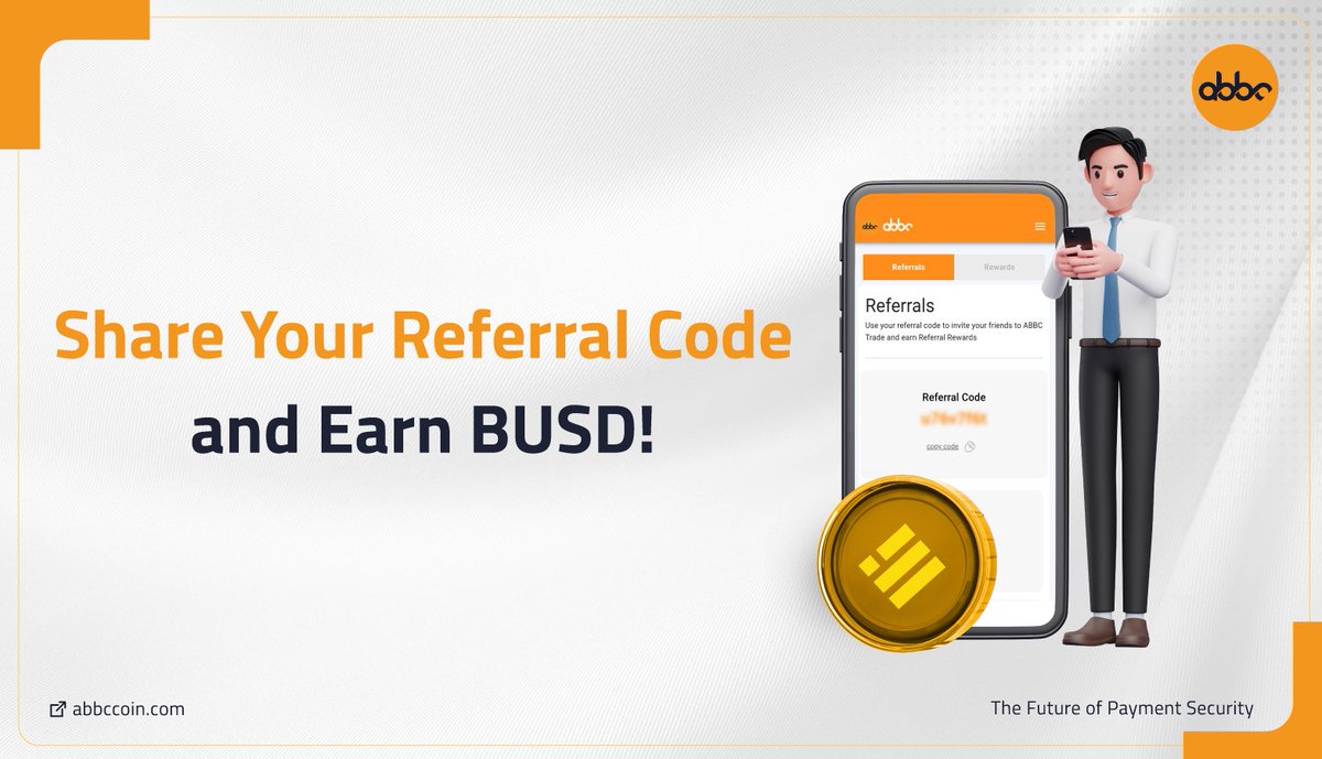 abbcfoundation's tweet photo. Earn🎉 BUSD rewards for inviting your friends to ABBC Trade!🤩 You will receive 10% BUSD #referral rewards whenever your friends subscribe to a plan. 🥳

Share your referral code today! https://t.co/CXvJ5GyRew

#ABBCFoundation #ABBCCoin #TradeABBC #CryptoTrading #TradeCrypto https://t.co/yXm4NQQyRV