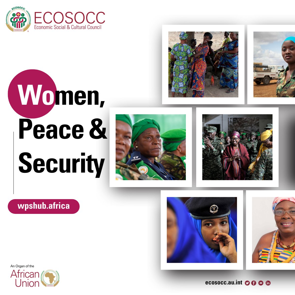 AU_ECOSOCC's tweet photo. The @_AfricanUnion Women, Peace and Security (WPS) Agenda advocates for the meaningful participation and leadership of women and their efforts towards #silencingtheguns, enhancing good governance, #democracy, respect for #humanrights, justice, the rule of law...

🧵1/2 https://t.co/nec1lu03tB