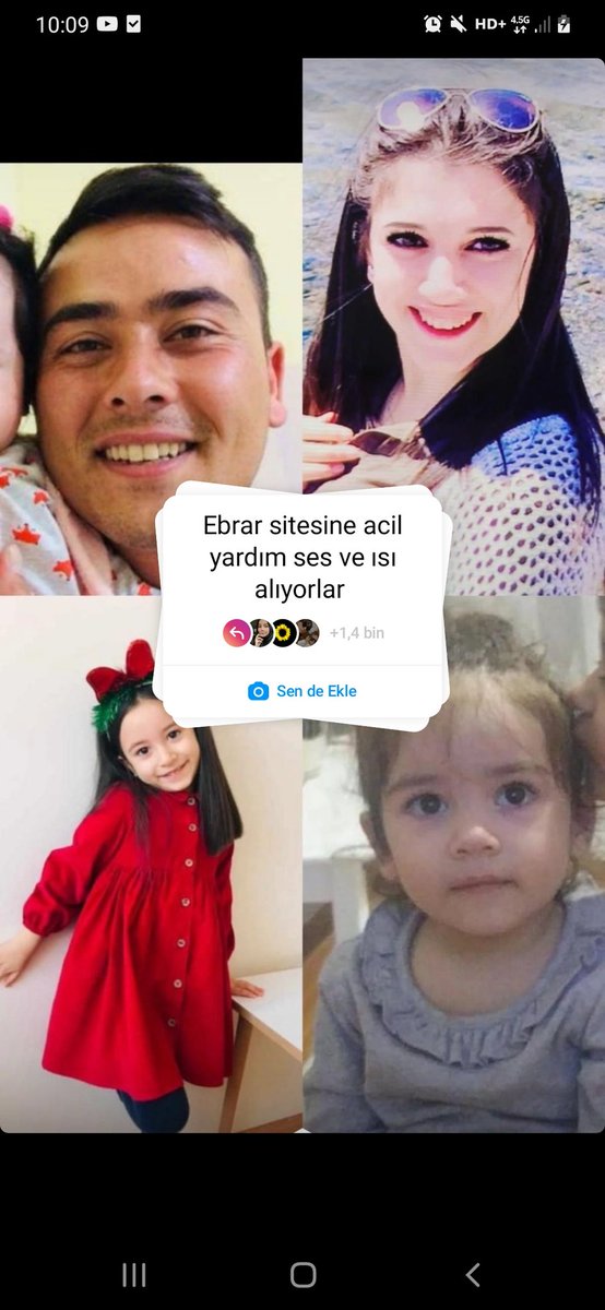 Kahramanmaraş Ebrar sitesinde enkaz altındalar. Bi aile yok olmasın. Sesleri geliyordu. 
#AFAD 
#HalukLevent 
#AhbapDernegi