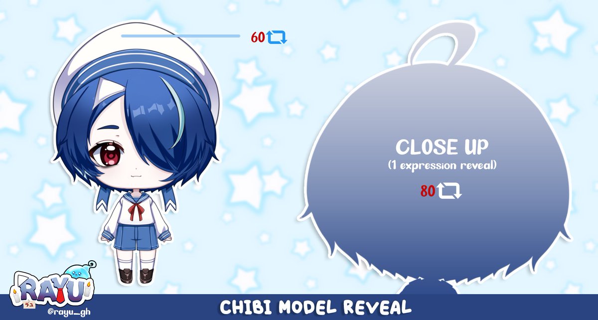 rayu_gh's tweet photo. Oh wow, thank you for 60 rts, it hasn't even been a day yet. 🥹🫶  CONGRATS!!! Y'all unlocked the full smol Wayu!!!!

LEZGAW 80rts soon for the close up and credits? 😳😳

#PHVtuber #ENVtuber #rayu_art #VTuberUprising https://t.co/nkFS6cSEGx