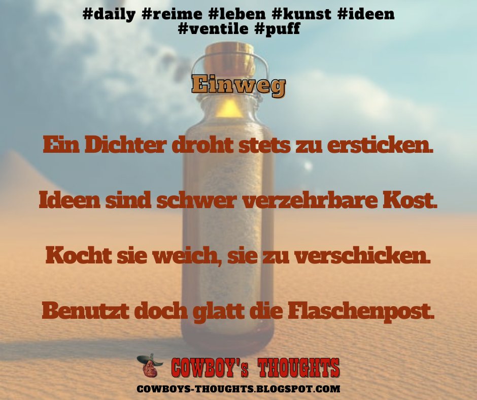 hiddencowboy's tweet photo. Einweg #daily #reime #leben #kunst #ideen #ventile #puff https://t.co/gd1ZyJuTDN