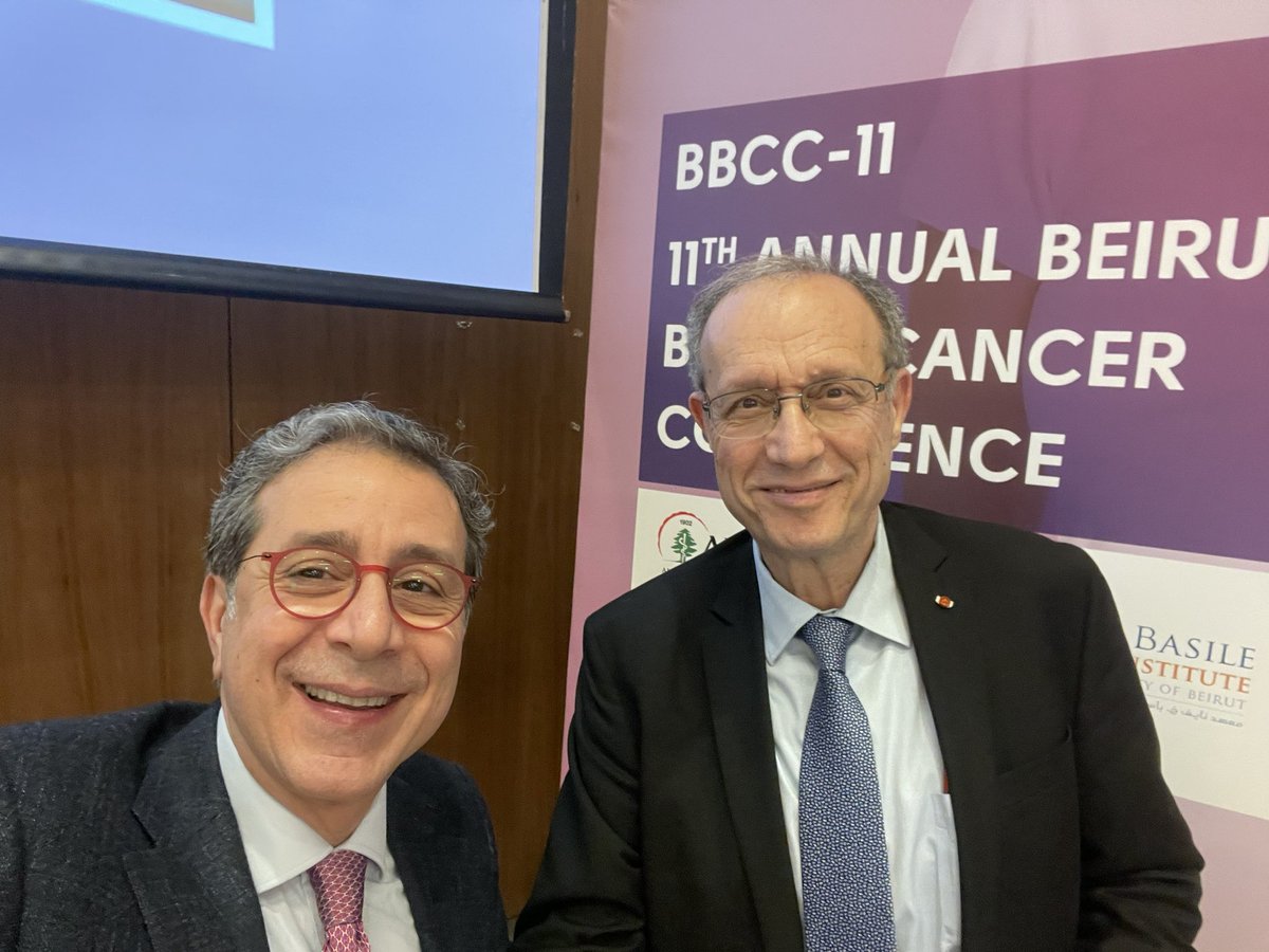 GhosnMd's tweet photo. With @NagiSaghir now at  the 11th Beirut Breast Cancer Conference https://t.co/a6dUVN0jSn