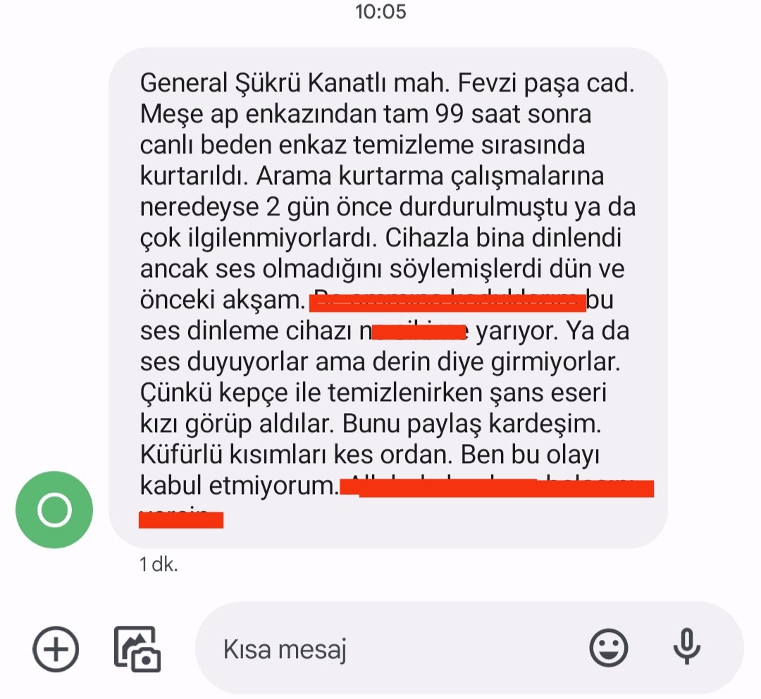 fatmanurrcaksen's tweet photo. Az önce canım kardeşimden geldi bu mesaj...amcamların binası.#AFADhatay #HalukLevent #babalatv #OguzhanUgur #hatayantakya #depremden #sesvar #lutfusavasoglu #antakyabelediyesi #ahbab https://t.co/gjGxF7KjDt