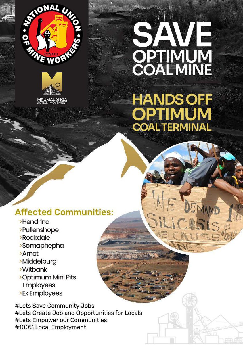 mlondikaziee's tweet photo. Close to nine communities are affected @MP_Action  #SaveOptimumCoalMine https://t.co/XsMwsMzUPL