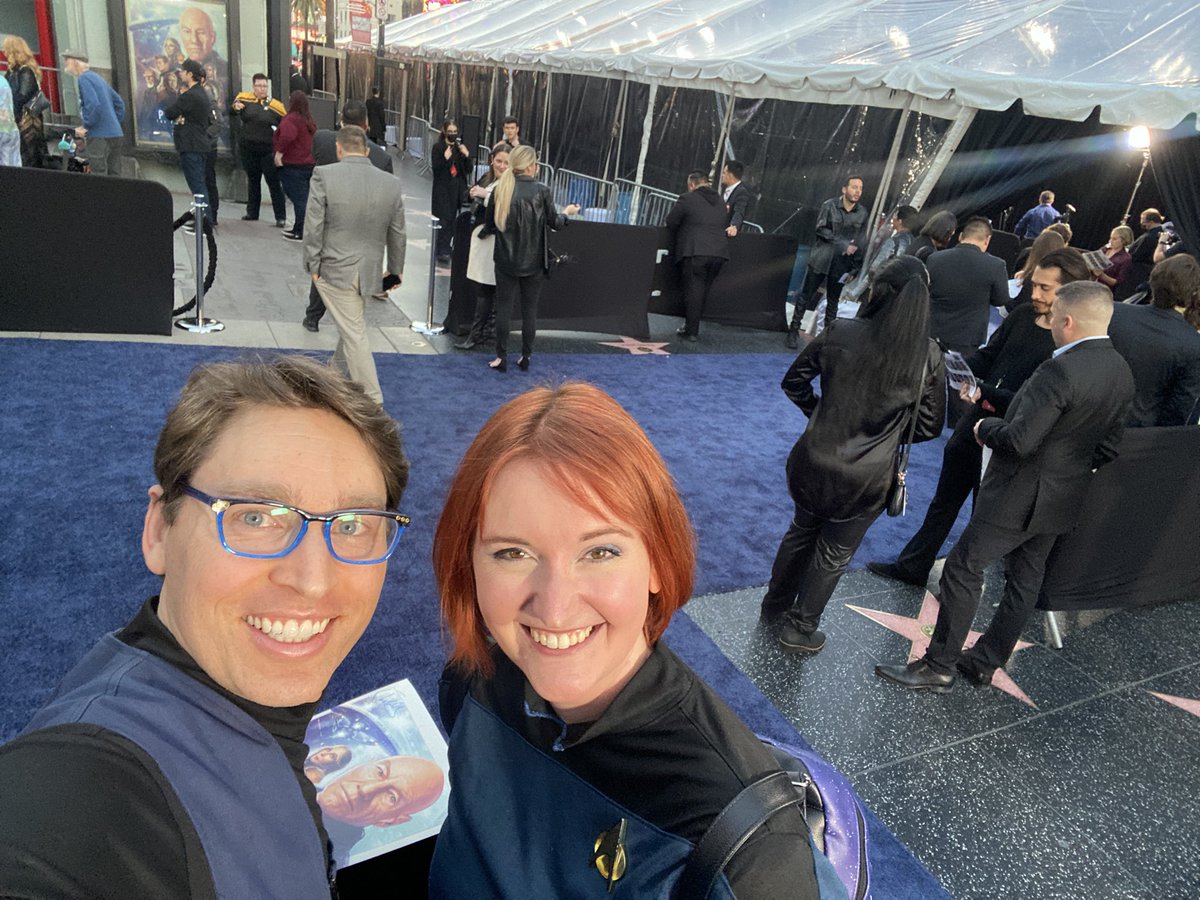 WanderWhimsyFam's tweet photo. Thanks @paramountplus for inviting us to the @StarTrek Picard Season 3 Premiere at the @ChineseTheatres tonight. What an amazing night getting to meet so many awesome folks. And no spoilers, but amazing start to the season!! 🖖 https://t.co/8BSzEwBENf