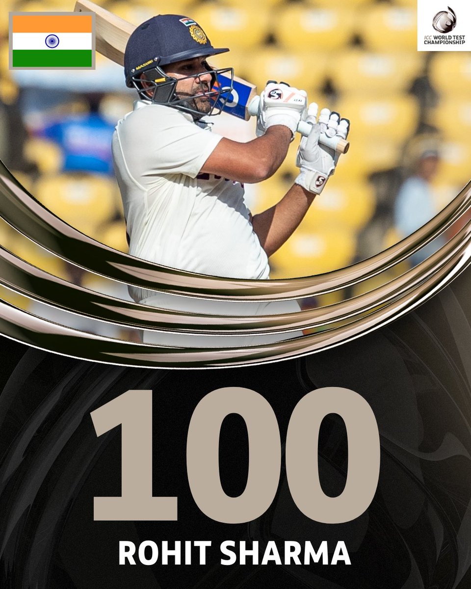 Leading from the front 👊

An outstanding knock from the Indian skipper 👏

#WTC23 | #INDvAUS | 📝: bit.ly/IND-AUS-1st-Te…