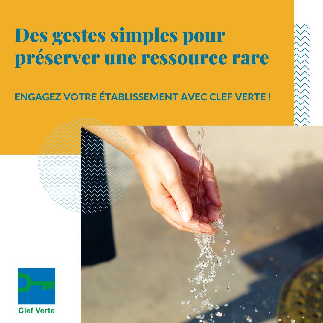 💧Le label Clef Verte permet aux établissements labellisés d'économiser en moyenne 50 litres d'eau par nuitée grâce aux différents dispositifs d'économie d'eau mis en place.
Rejoignez-les en candidatant dès aujourd'hui : bit.ly/CandidaterCV24 !