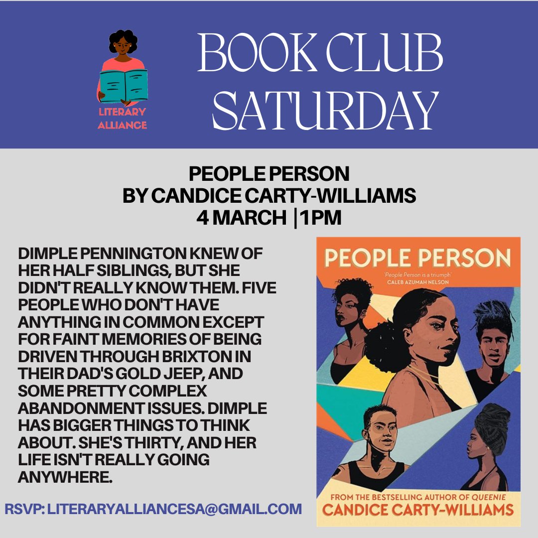 “Candice Carty-William’s sophomore novel is a charming delight.” - Roxane Gay

Join us for a fun discussion over a wine and chocolate pairing session. Be sure to RSVP ASAP for bookings 🍷🍫