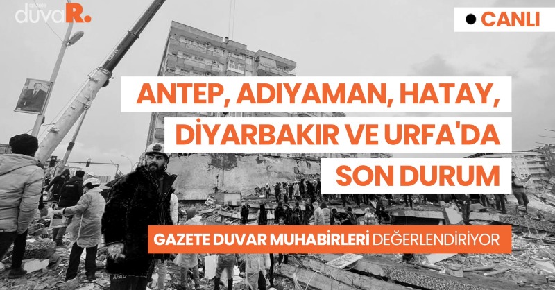 gazeteduvar's tweet photo. 🔴 Gazete Duvar muhabirleri deprem bölgesinden aktarıyor...

Antep, Adıyaman, Hatay, Diyarbakır ve Urfa'dan #canlı yayın

👇İZLEMEK İÇİN👇