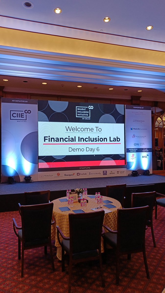 sunilsbhat's tweet photo. Demo day of the 6th cohort of the BII Financial inclusion lab. Supported by @jpmorgan @gatesfoundation @MetLife  @msdf @on_india. An important milestone for @CIIEIndia and @MicroSave https://t.co/rUX8C3zISx