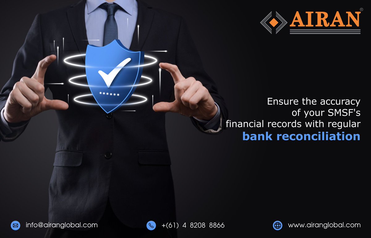 Bank reconciliation in SMSFs is the process of comparing the fund's bank statements with its financial records to ensure accuracy &amp; agreement. This helps identify and resolve discrepancies, ensuring up-to-date &amp; accurate financial records.
To know make : bit.ly/3Vhjr72