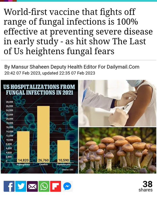 MYFreedomMove's tweet photo. Imagine getting some random new vaccine because a TV show made you afraid of fungus. https://t.co/OVv2vN7na0