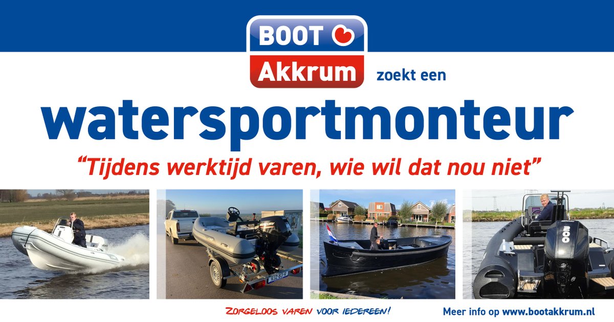 BootAkkrum's tweet photo. Ben jij toe aan een nieuwe uitdaging , ben je technisch en dol op watersport? en wil je werken met #whaly #mercury #honda #watersport #vacature #techniek https://t.co/5XkAOcMZvX