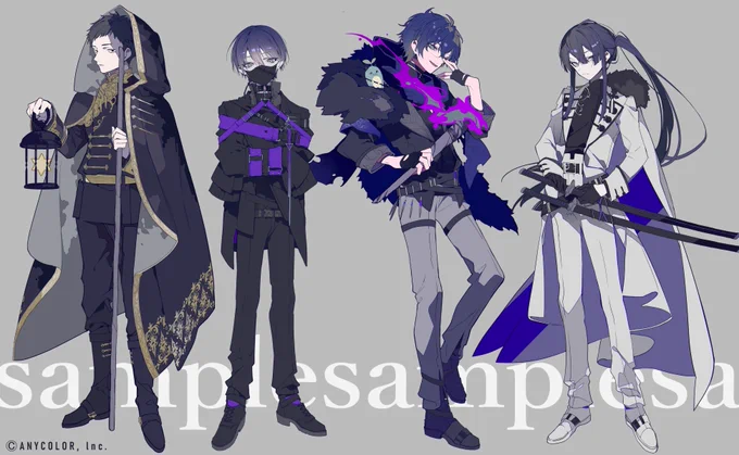 タロット発売おめでとうございます!許可いただいたので立ち絵です 1/2#にじさんじタロット 