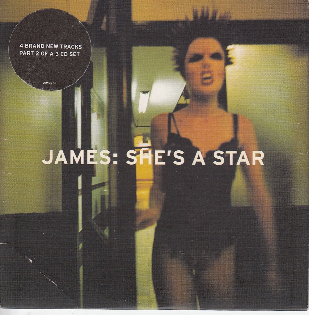 gigsintoon's tweet photo. Happy Birthday to the @wearejames single She's A Star released on this day in 1997.

The 3 CD set reached number 9 in the UK singles charts.  What an amazing song!

Who bought all 3 CDs? https://t.co/B5EEXer0yy