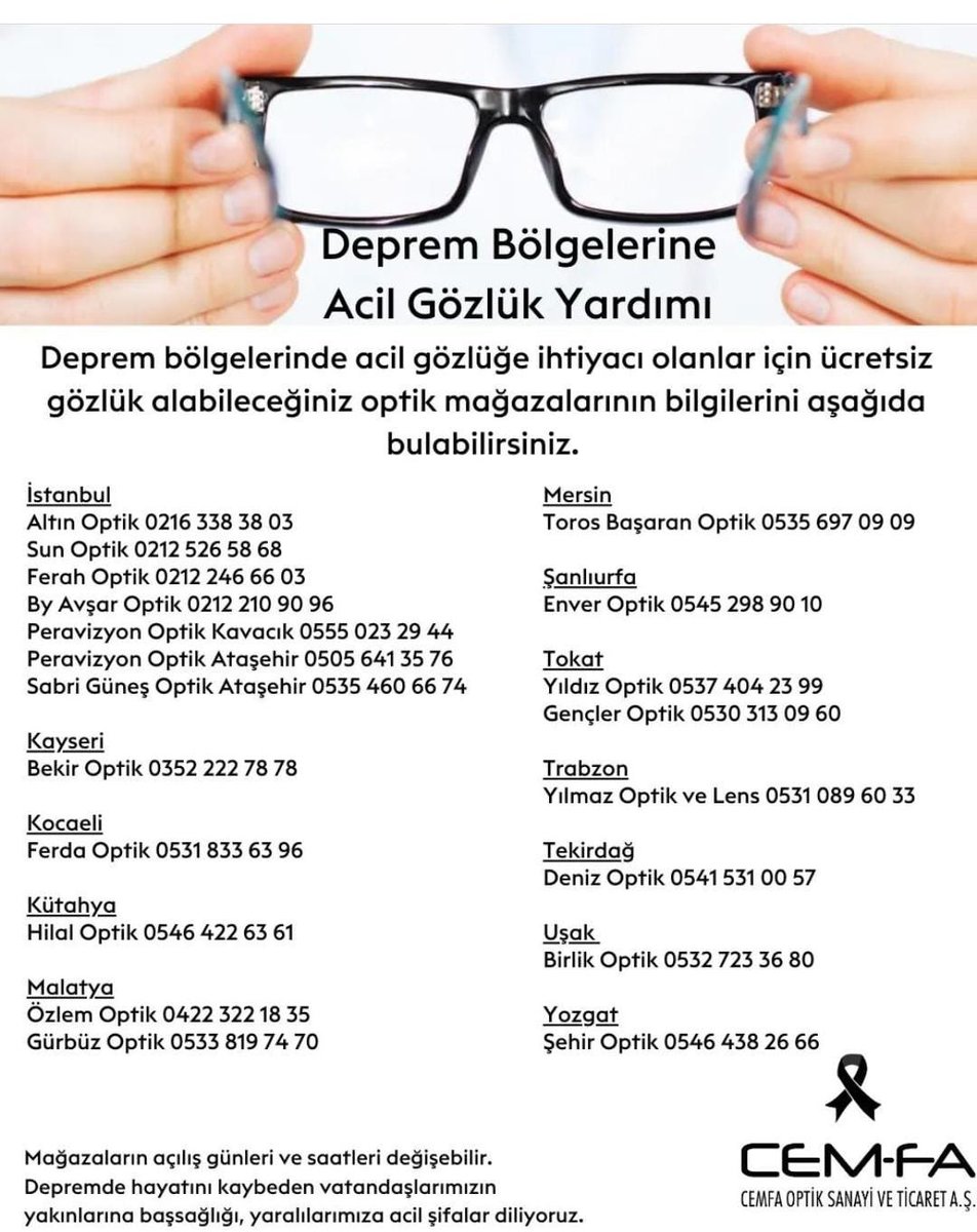 #Malatya #urfadeprem #depremzede #deprem #gözlük