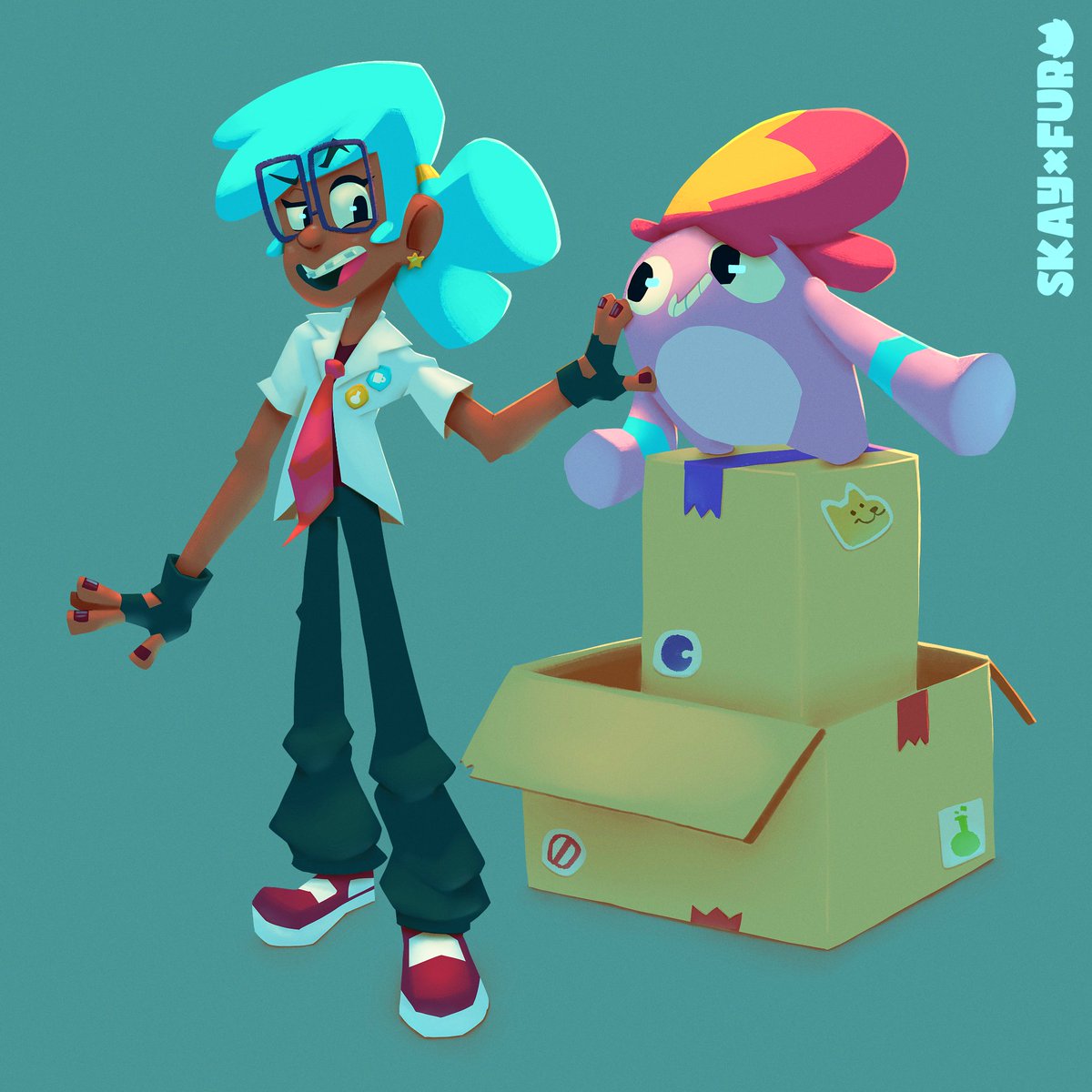 Skayfurr's tweet photo. Friendly experiments π»π¬βοΈ
#conceptart #characterdesign #bubbleforest https://t.co/Q75fHeEvrw