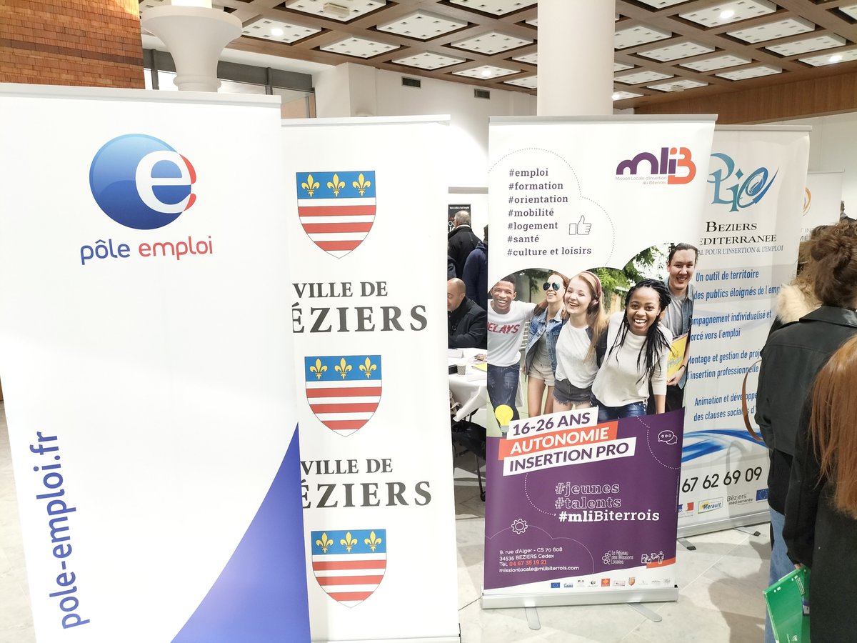 Hier, c'était focale sur l'emploi intérimaire. Le <a href="/BeziersPlie/">PLIE Béziers Méditerranée</a>, la @mliBeziers et @Poleemploi_oc #Béziers pour les rencontres de l'emploi 👉32 agences d'emploi, plus de 700 visiteurs et des dizaines d'opportunités de missions