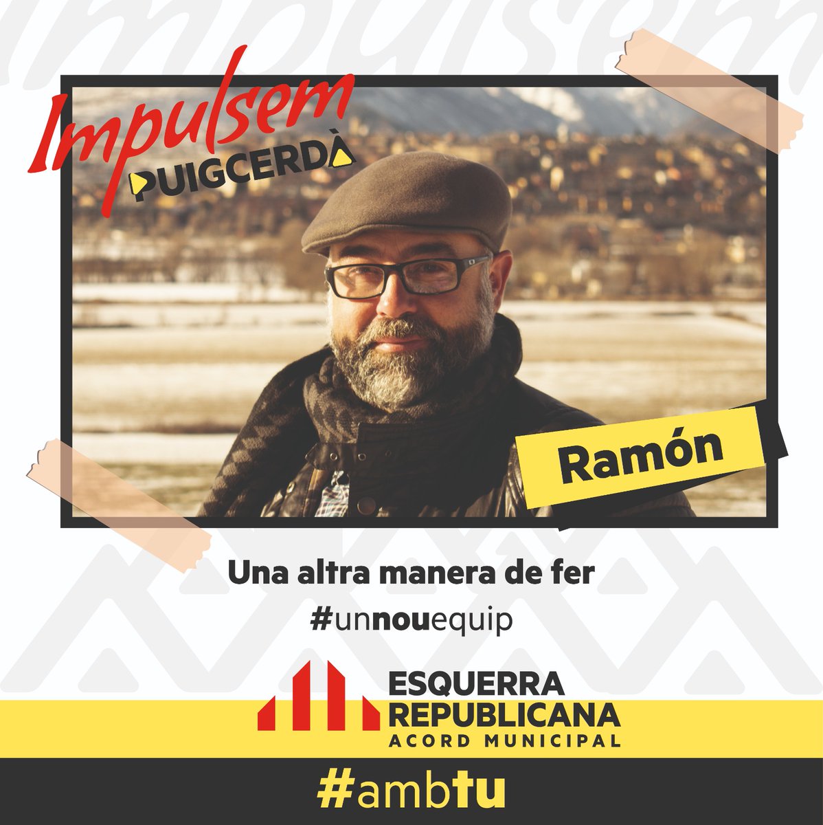 IMPULSEM PUIGCERDÀ-ERC-AM (@erc_puigcerda) on Twitter photo 🔊SEGUIM AMB LES PRESENTACIONS D'IMPULSEM PUIGCERDÀ-ERC-AM.
🗳️ Avui us presentem la següent incorporació de l'equip municipal d'Impulsem Puigcerdà-ERC-AM al consistori de Puigcerdà.
🙋🏻♂️Ramón Surroca i Conde.
✊🏻 Som-hi <a href="/RamonSurroca/">Ramon Surroca</a>!!
#unnouequip #unaltramaneradefer 🔊SEGUIM AMB LES PRESENTACIONS D'IMPULSEM PUIGCERDÀ-ERC-AM.
🗳️ Avui us presentem la següent incorporació de l'equip municipal d'Impulsem Puigcerdà-ERC-AM al consistori de Puigcerdà.
🙋🏻♂️Ramón Surroca i Conde.
✊🏻 Som-hi <a href="/RamonSurroca/">Ramon Surroca</a>!!
#unnouequip #unaltramaneradefer