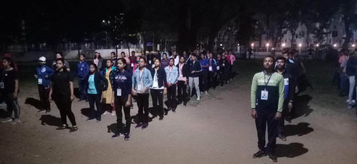 nssgujarat's tweet photo. NSS Ahmedabad - Day 1- Morning Yoga Session at NIC 2023 at Sardar Patel University Vallabh Vidyanagar
#NSS
@_NSSIndia @YASMinistry 
@Anurag_Office @NisithPramanik 
@PIBAhmedabad @pibyas https://t.co/P5kwSouVKm