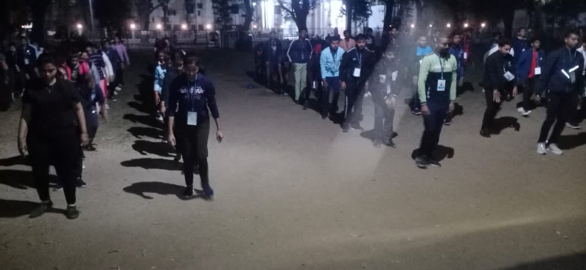 nssgujarat's tweet photo. NSS Ahmedabad - Day 1- Morning Yoga Session at NIC 2023 at Sardar Patel University Vallabh Vidyanagar
#NSS
@_NSSIndia @YASMinistry 
@Anurag_Office @NisithPramanik 
@PIBAhmedabad @pibyas https://t.co/P5kwSouVKm