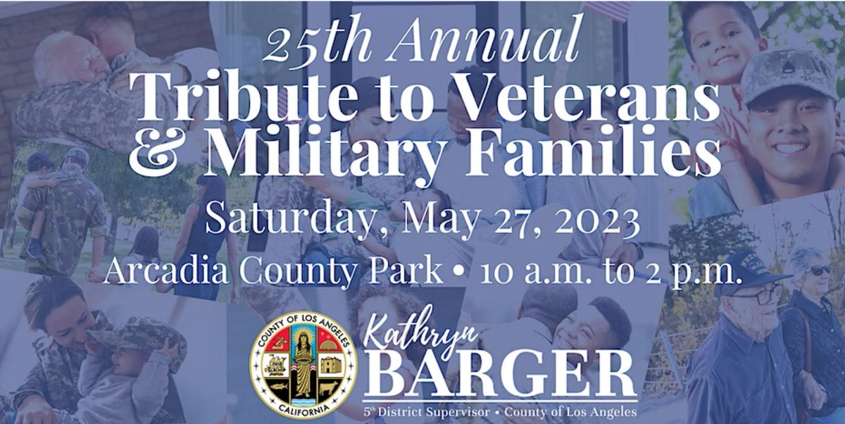 VeteranPeer's tweet photo. 25th Annual Tribute to Veterans and Military Families are looking for exhibitors: Wellness programs; military heritage; veteran &amp; military family resources &amp; opportunities; and veteran serving groups.

RSVPFifthDistrict@bos.lacounty.gov

(909) 394-2264

https://t.co/0b4S7Zgf1Z https://t.co/qe5O3zKNLO