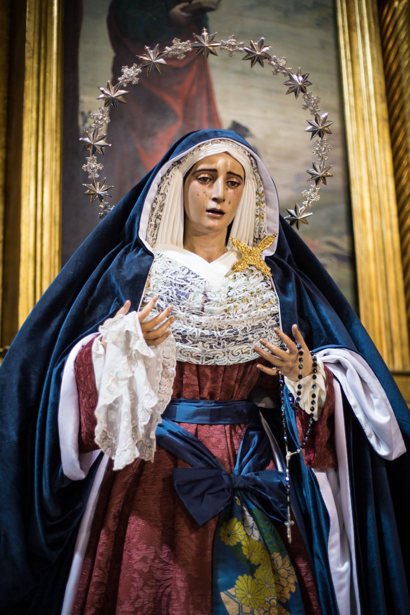 DoloresdelCerro's tweet photo. Nuestra Señora de los Dolores ya luce ataviada a la usanza hebrea. 

Junto a Ti siempre, Madre Nuestra, en el pórtico de una nueva Cuaresma. ¡Bendita seas! https://t.co/VdoNZsqqa8