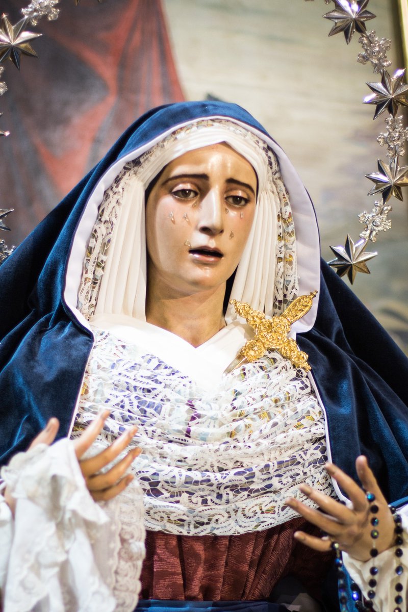 DoloresdelCerro's tweet photo. Nuestra Señora de los Dolores ya luce ataviada a la usanza hebrea. 

Junto a Ti siempre, Madre Nuestra, en el pórtico de una nueva Cuaresma. ¡Bendita seas! https://t.co/VdoNZsqqa8