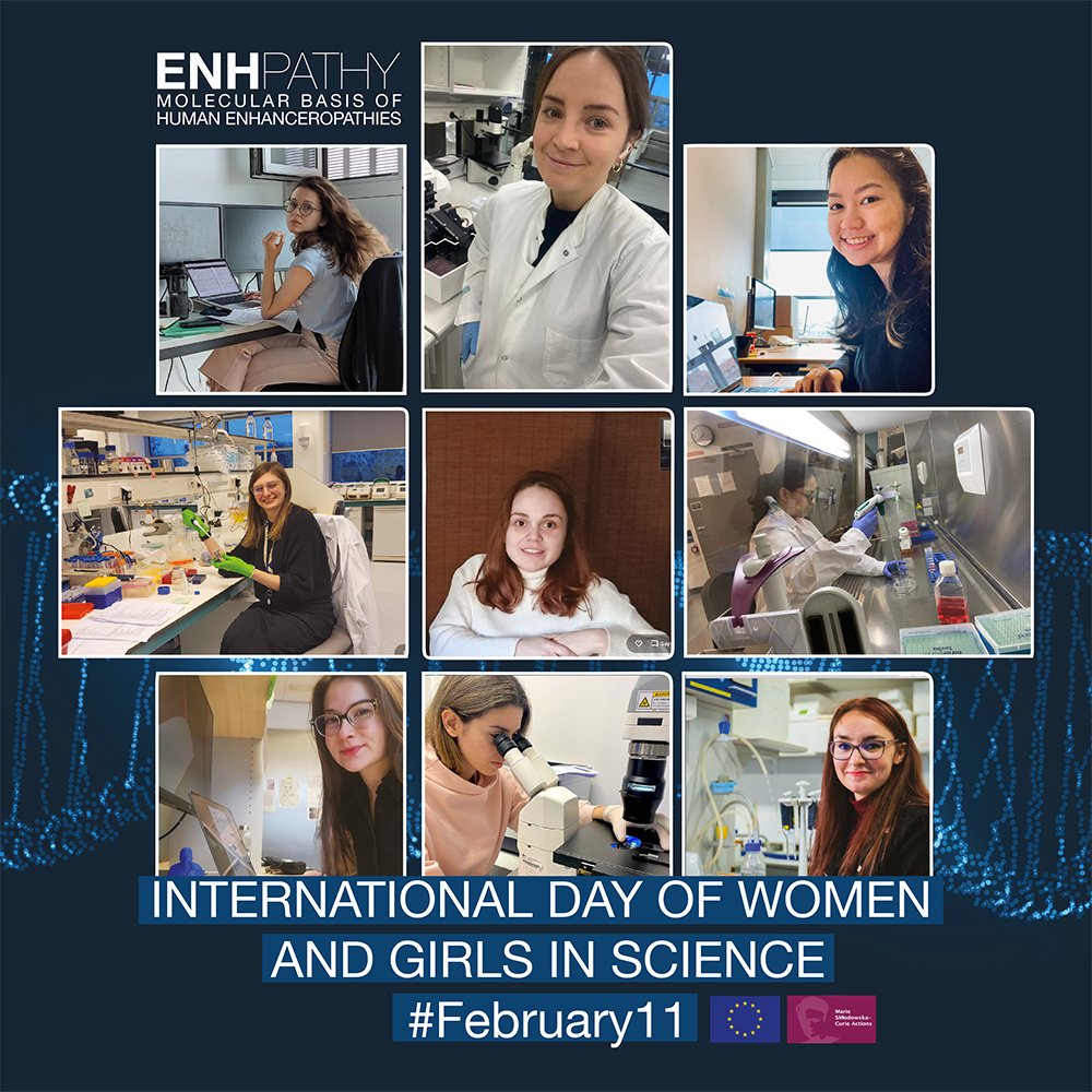 enhpathy_H2020's tweet photo. Excited to be training such an amazing team of #womeninscience to promote research &amp; scientific dissemination on #enhancers  &amp; associated diseases @akfelder @vartikabisht @ACetnarowska @irinaribeirobas @NatsudaNav @v_erconi @OlgaPushkarev @sarahrbrt @SladjanaKosano1 @MSCActions https://t.co/5GvUYsbEVY