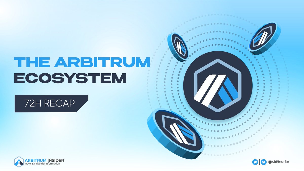 ⏺️ #ARBITRUM ECOSYSTEM - 72H RECAP - Feb.10th

The <a href="/arbitrum/">Arbitrum</a> ecosystem is growing fast, so there are many potential project launching, deploying, or integrating into the ecosystem.

@ARBInsider would like to recap below 👇

#Arbitrum #News #Recap