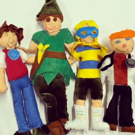 BeyondArtsLeeds's tweet photo. Beyond artist Ella spent the day collaborating with the amazing @MollyPukes in the @Pyramid_of_Arts studio this week! 

Together they created some illustrative storyboards inspired by Ella's Lost Boy puppets 🧵

#leeds #pyramid #artscollective #artiststudio https://t.co/qdM30vAlNP