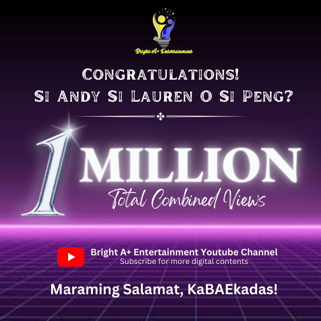 On behalf of the whole ALP Family, all the artists and the whole production staff, we are truly happy and humbled for all your love &amp; support. 

You can binge-watch the entire series in this link:
youtube.com/playlist?list=… 

#BrightAPlusEntertainment
#SiAndySiLaurenOSiPeng
#BL