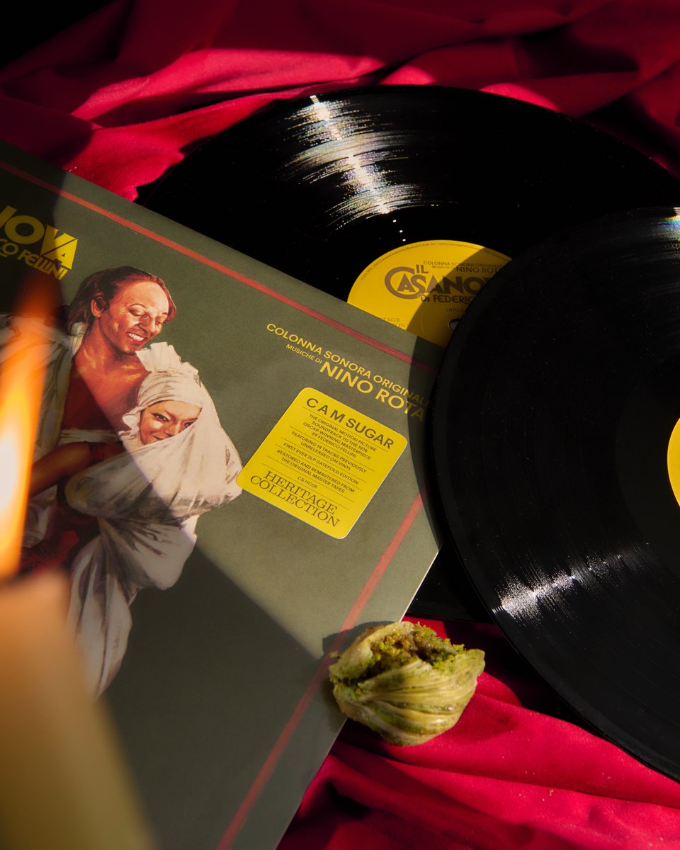 camsugarmusic's tweet photo. 🥀Let the erotic and esoteric music of "Il Casanova di #FedericoFellini" by Nino Rota seduce you.
✨The first-ever 2LP edition with 14 tracks previously unreleased on vinyl is out now.
📀 Listen & purchase it here: https://t.co/YIsEWwZtgC
#musichedi #CAMSugar #NinoRota https://t.co/fRAb6kCLdU