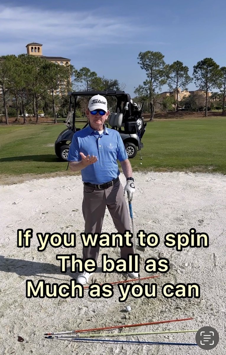 LarryRinker's tweet photo. If you want to spin the ball as much as you can. A tip from @jacknicklaus @RinkersGolfTips @PGATOUR #shortgame #BunkerShots #shortgamesecrets #golftips #shortgamegolf https://t.co/EqwoZtR3Zq
