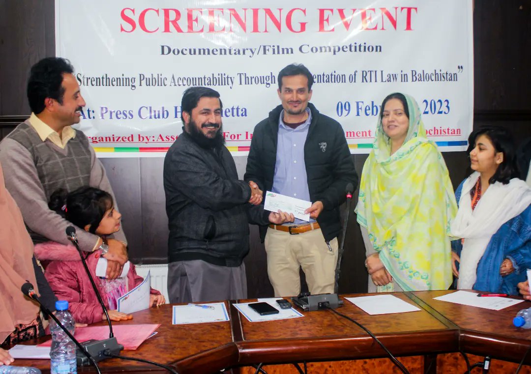 ShahMuhammadKa8's tweet photo. Win First Position 🎉 Award our Short Film (ACT) at (Documentary &amp; Film Competition 2023).
Thanks 🙏 to Team. Fariq Riaz  DOP. #zahidshazad #EhsanKhan #RamzanHajiz #naseemnasar #NED #NationalEndowmentforDemocracy 
Directed by Shah Muhammad kakar. https://t.co/2grGPXiOVq