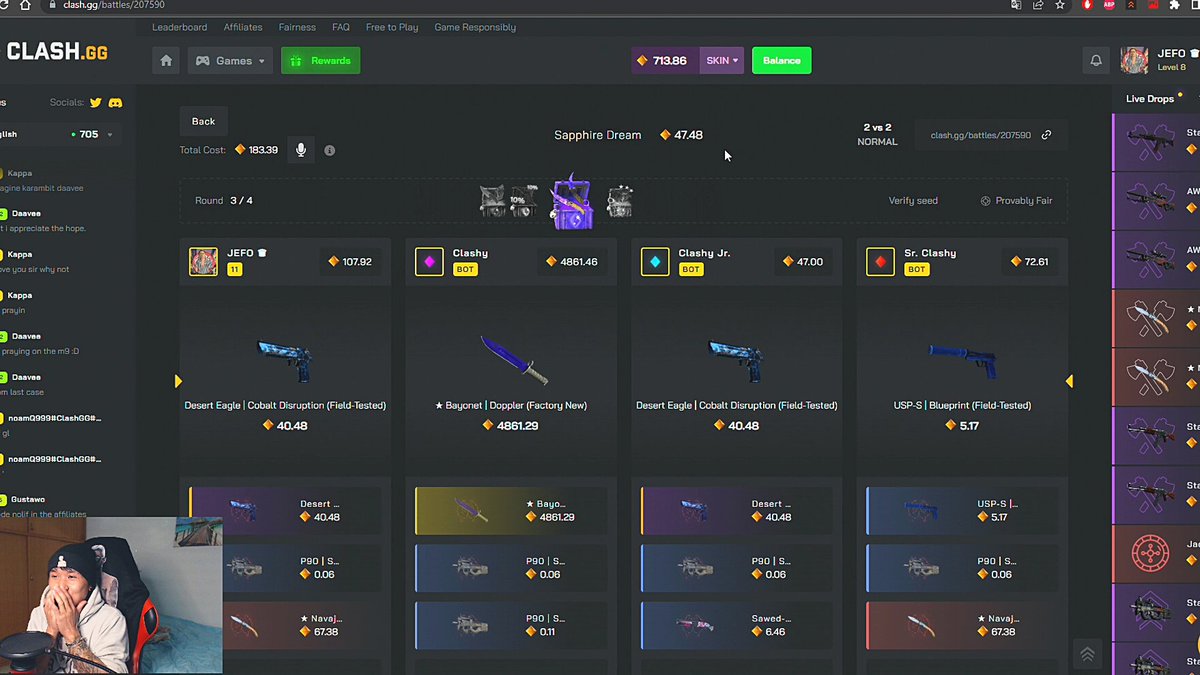 codejefo's tweet image. BAYONET SAPPHIRE PULL! 0.20% 😱
youtu.be/tVNcgAoyR6E
@clashdotgg ❤️
