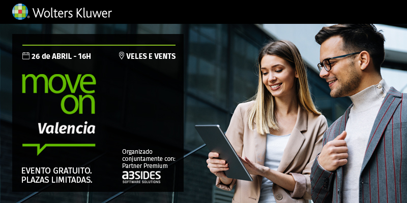 WKa3Software's tweet photo. 🗓 26 ABRIL #MoveOnWK #Valencia.
🔹 El evento para la pyme en el que descubrirás experiencias, novedades y tendencias en transformación empresarial.
Consulta la agenda e inscríbete gratis aquí https://t.co/avqBup3ydP
#MoveOnWK @a3sides https://t.co/avjOBK7N0G