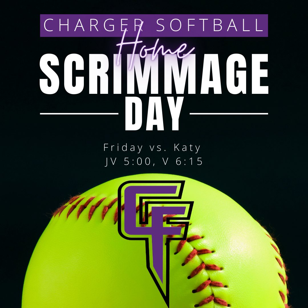 LAST SCRIMMAGE!! It’ll be a GOOD one, and it’s at HOME. Come out to the field tonight to see some great competition. Be loud and wear purple💜🥎

#WeAreFu1shear
