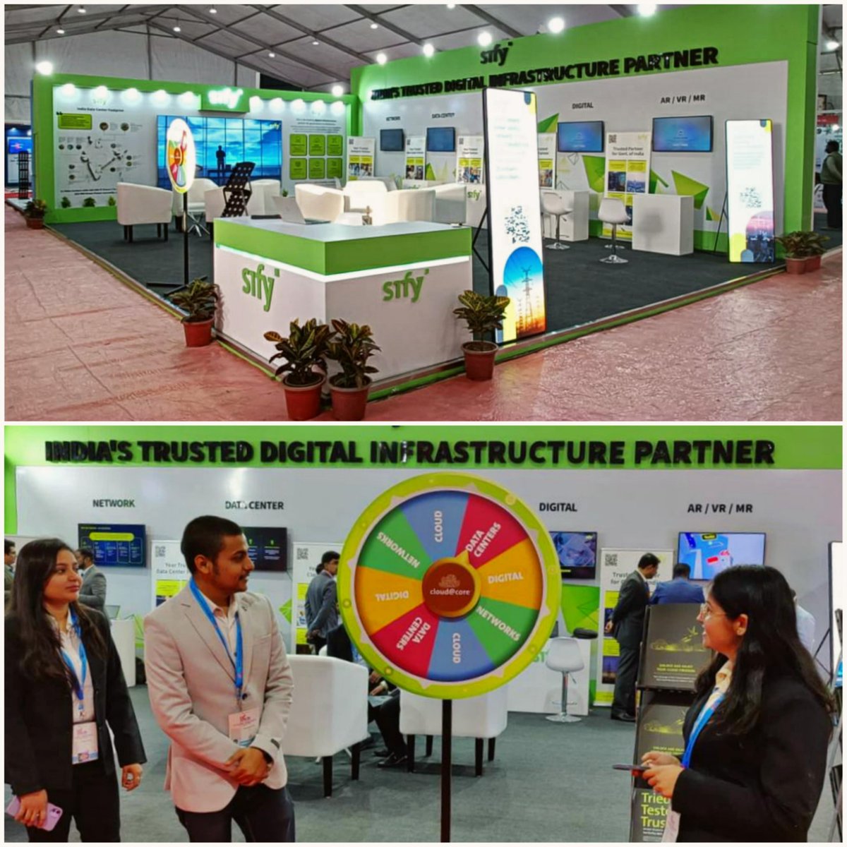 sifytech's tweet photo. #EventGlimpse
Day 1 at the UP Global Investors Summit 2023, in Lucknow. We will be here the next 4 days.
Come visit our booth (P-7, Hall-11 | IT & Electronics Hangar) and see how Sify is running mission critical digital infrastructure in several organizations.
@sifytech https://t.co/4zNxgvgTQr
