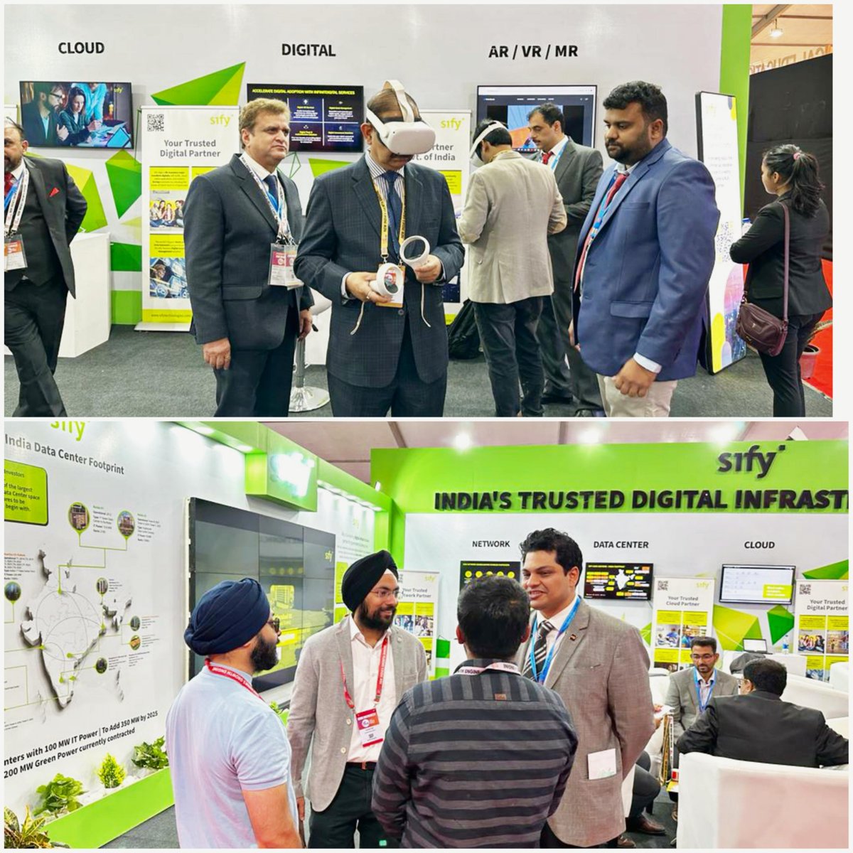 sifytech's tweet photo. #EventGlimpse
Day 1 at the UP Global Investors Summit 2023, in Lucknow. We will be here the next 4 days.
Come visit our booth (P-7, Hall-11 | IT & Electronics Hangar) and see how Sify is running mission critical digital infrastructure in several organizations.
@sifytech https://t.co/4zNxgvgTQr