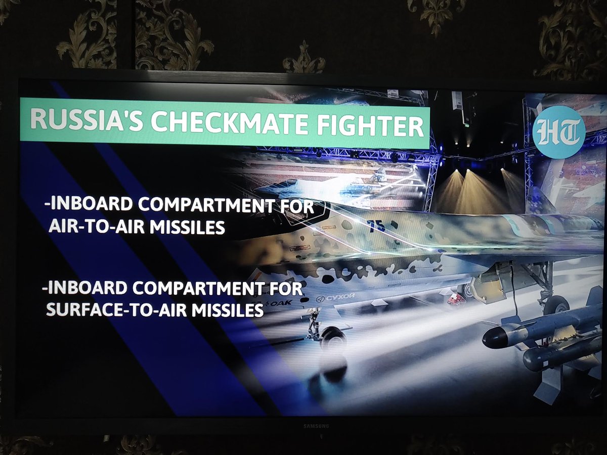 SachinDPatange's tweet photo. There is no way India can let go of this opportunity #Su75Checkmate . Hope IAF has briefed the RM properly.
8 times the speed of sound!
The ability to shoot down enemy aircraft without even leaving the ground!
This is a game changer as per @htTweets 😳
#yehbharatkepatrakaar https://t.co/KDVndzxYeE