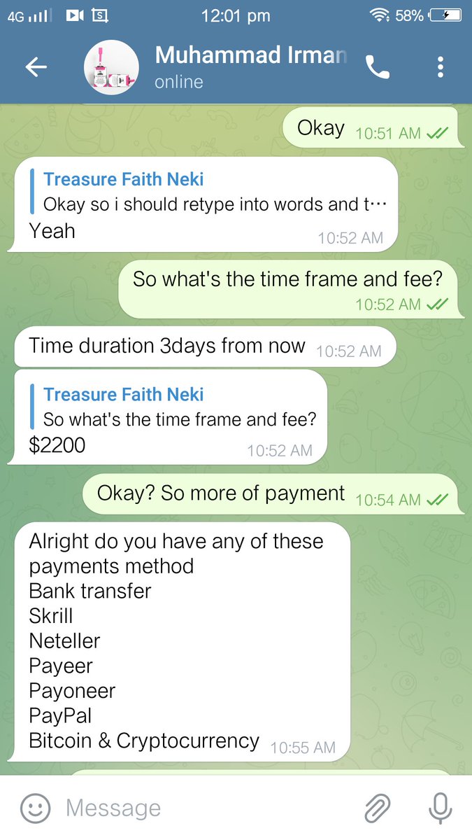 NekiTreasure's tweet photo. How do i know a legit freelance agent? Imagine this guy wan give me his office work to do for free. He's promising his grandmother $2,200 to retype over a 100 JPG files into Word doc and then convert them into PDF. I should finish the job &amp; submit before i go receive pay. 😂 https://t.co/zse8WiNAi0