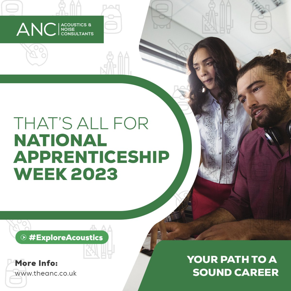 TheANC73's tweet image. Throughout #NAW2023, we’ve been asking the current cohort of Acoustics Technician Apprentices their thoughts on the course, check out our channels if you’ve missed any of these.

More info at: bit.ly/3BOfVsr

@Apprenticeships #SkillsForLife #ExploreAcoustics