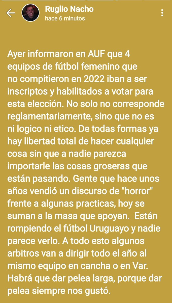 CmAsociacion's tweet photo. 🚨 Atención ‼️

COMUNICACIÓN DEL PRESIDENTE DE #PEÑAROL vía 📳 
Se destapara la olla ?? Hierve 🍲🌪️

🔹 Elecciones @AUFOficial 

Quieren saber algo , vayan al gran programa de los amigos @DiegoSastre7
y Martín Lacaze : 

@DobleCinco_uy
⬇️ 
https://t.co/j2s4rM33MA https://t.co/vQ1gVFb0J7