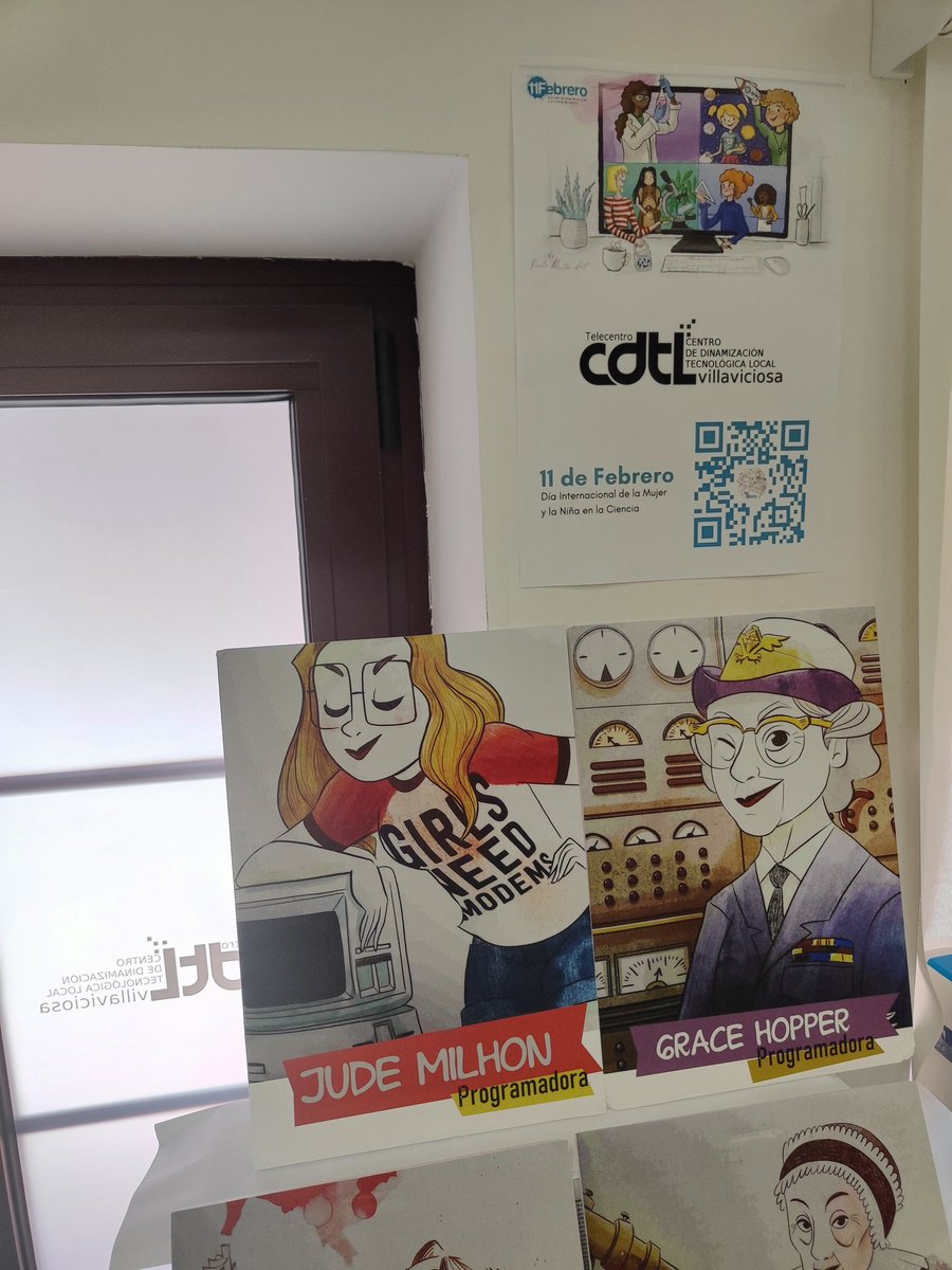 cdtlvilla's tweet photo. 👩‍🔬🔬🧪'Las chicas son de ciencias’
Muestra de algunas de las mujeres que han sido pioneras en ciencias desde el inicio de los tiempos.
⚛️Día Internacional de la Mujer y la Niña en la Ciencia
#CDTL #Telecentro #Villaviciosa #11F #MujeryCiencia #diamujeryniñaenciencia #11FAsturias https://t.co/rQ5AVybfyd