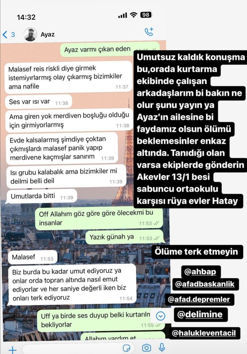 TugbaZtekin's tweet photo. @fpalali #hatay güncel https://t.co/csjwt1bCqS