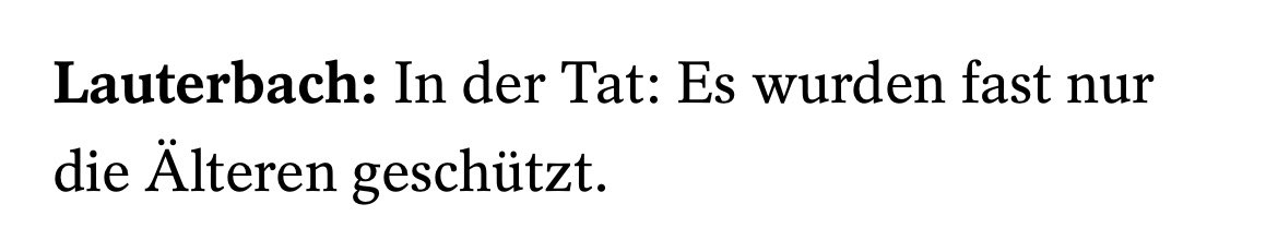 Der unverzeihlichste Satz der #Corona-Krise
Jetzt gesagt von <a href="/Karl_Lauterbach/">Prof. Karl Lauterbach</a> <a href="/derspiegel/">DER SPIEGEL</a> 
Persönliche Konsequenz? Keine 

#Lauterbach #Drosten